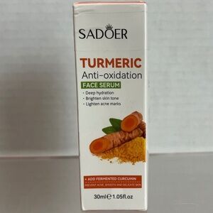 SADOER Turmeric Anti-oxidation Face Serum Brightening Dark Spot 30ml 1.05fl.oz